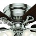 Hunter 52" Brushed Nickel Finish Casual Ceiling Fan with Light Kit (Certified Refurbished) - B075SHVY67